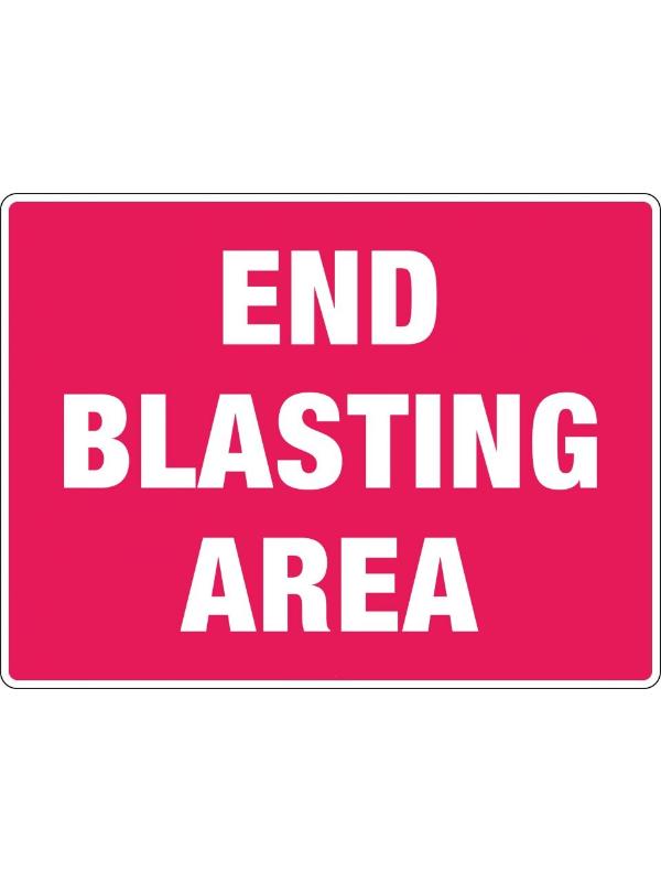 End Blasting Area Sign | Civil Products WA