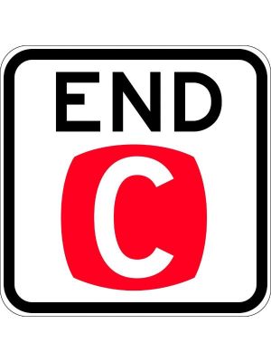 End Clearway Sign
