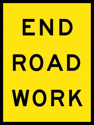End Road Work Sign | Civil Products WA