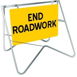 End Roadwork Sign