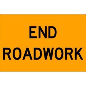 End Roadwork Sign
