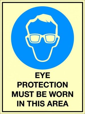 Eye Protection Must Be Worn In This Area Sign | Civil Products WA