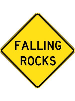 Falling Rocks Picto Sign