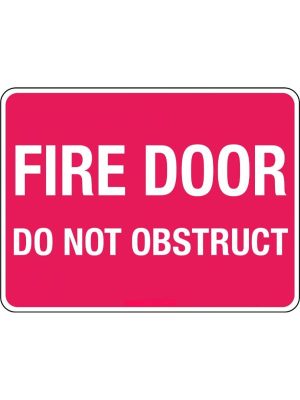 Fire Door Do Not Obstruct Sign | Civil Products WA
