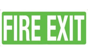 Fire Exit Sign