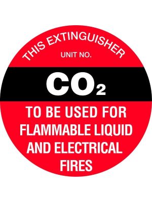 Fire Extinguisher Marker – CO2 (Black)
