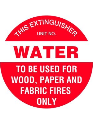 Fire Extinguisher Marker – Water (Red) | Civil Products WA