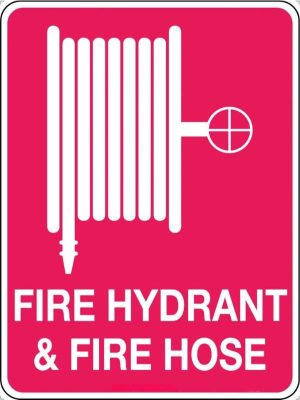 Fire Hydrant & Fire Hose Sign | Civil Products WA