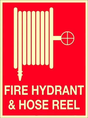 Fire Hydrant & Hose Reel Sign with Pictogram | Mining Safety Sign | Civil Products WA