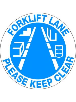 Floor Graphics – Forklift Lane Please Keep Clear