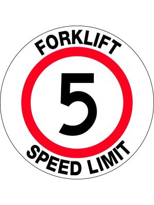 Floor Graphics – Forklift Speed Limit 5
