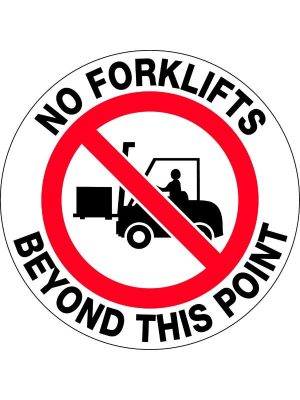 Floor Graphics – No Forklifts Beyond this Point
