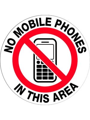 Floor Graphics – No Mobile Phones in This Area