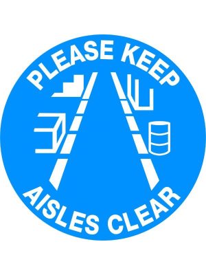Floor Graphics – Please Keep Aisles Clear
