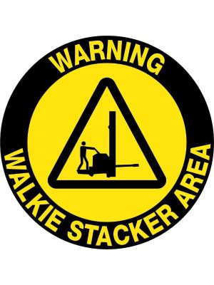 Floor Graphics – Warning Walkie Stacker Area