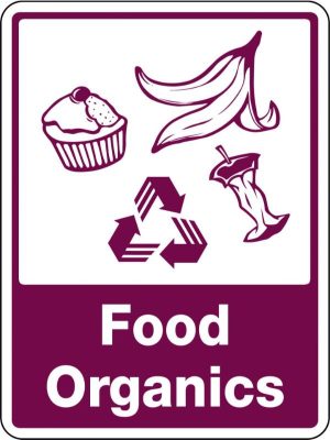 Food Organics With Recycling Picto Sign