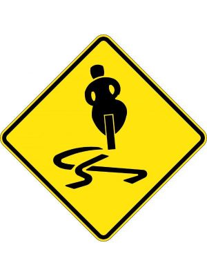 Hazardous Motorcycle Curve (Left or Right)