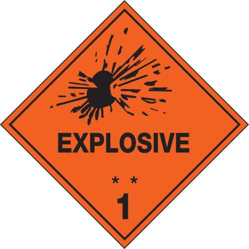 Label Exploxive Hazchem Labels Explosive 1 | Australia
