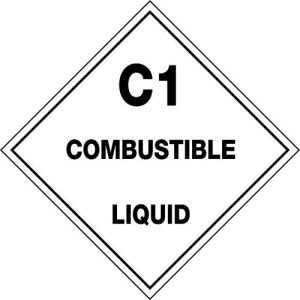 Hazchem Labels C1 Combustible Liquid Sign