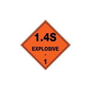Hazchem Labels Explosive 1.4s Sign