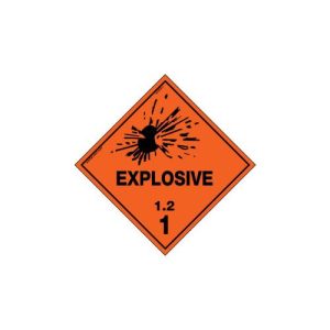 Hazchem Labels Explosive 2 sign