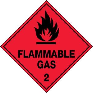 Hazchem Labels Flammable Gas 2 Sign