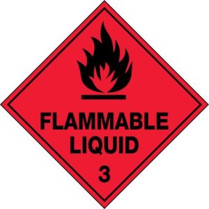 Hazchem Labels Flammable Liquid 3 Sign