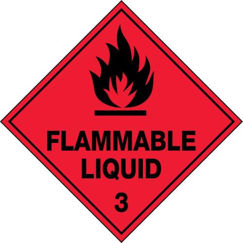 Hazchem Labels Flammable Liquid 3 Sign