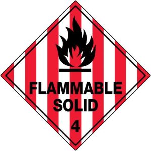 Hazchem Labels Flammable Solid 4 Sign