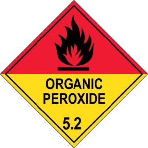 Hazchem Labels Organic Peroxide 5.2