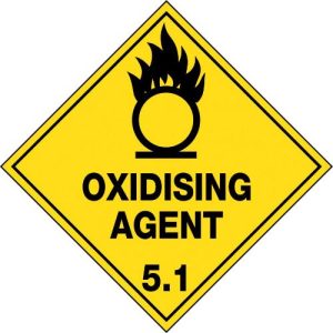 Hazchem Labels Oxidising Agent 5.1 Sign