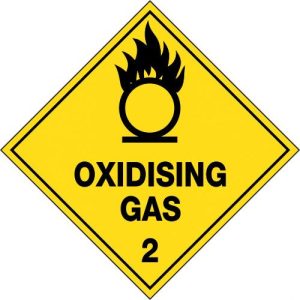 Hazchem Labels Oxidising Gas 2 Sign
