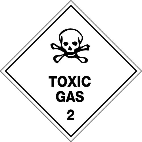 Hazchem Labels – Toxic Gas 2