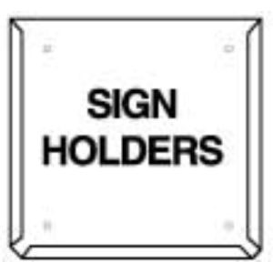 Hazchem Sign Placard Holder Sign