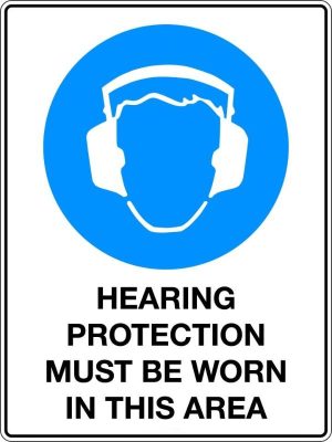 Hearing Protection Must Be Worn Sign | Civil Products WA