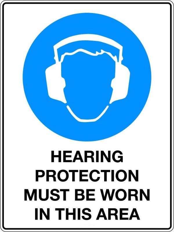 Hearing Protection Must Be Worn Sign | Civil Products WA