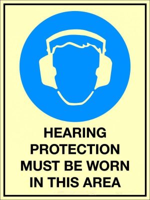 Hearing Protection Must Be Worn In This Area Sign | PPE Safety Sign | Civil Products WA