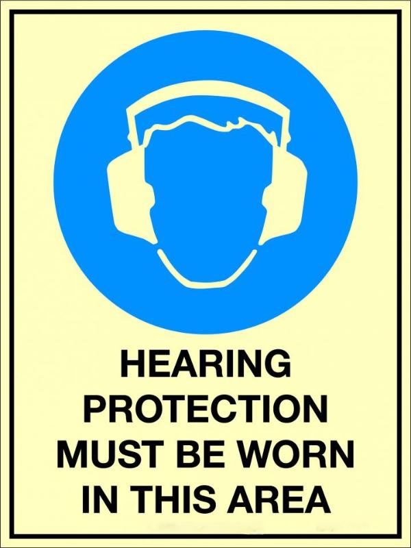 Hearing Protection Must Be Worn In This Area Sign | PPE Safety Sign | Civil Products WA