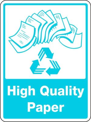 High Quality Paper With Recycling Picto Sign