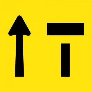 Lane Status Closed (T) & Open (Arrow up)