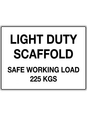 Light Duty Scaffold Safe Working Load 225 Kgs