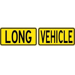 Vehicle Sign – Long Vehicle (2 Pieces) | Civil Products WA