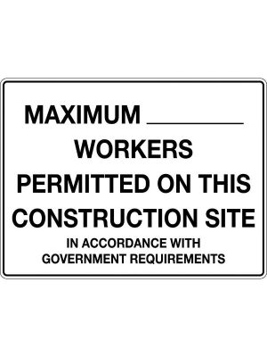 Maximum number of Workers Permitted on This Construction Site