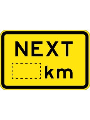 Next kilometer Sign