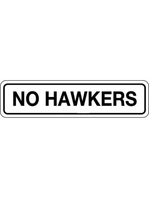 No Hawkers Sign