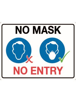 No Mask, No Entry Covid-19