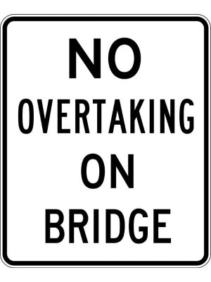 No Overtaking On Bridge
