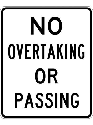 No Overtaking Or Passing