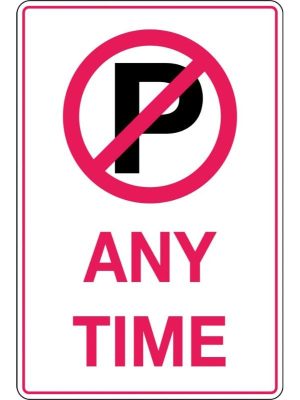 No Parking (With Symbol) Sign