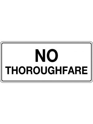 No Thoroughfare Sign
